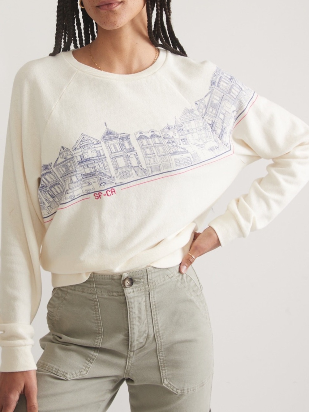 Marine Layer San Francisco Vintage Inspired Terry Graphic Sweatshirt